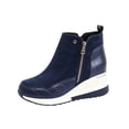thumbnail image 2 of Caywon Womens Winter Warm Ankle Boots Plush Lined Wedge Heel Snow Booties Side Zipper Thick Sole Casual Shoes Botas de Invierno Mujer, 2 of 8