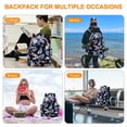 thumbnail image 6 of CHAOYUNYI Dry Wet Gym Backpack with Shoe Compartment for Women Water Resistant Sports Bag for Swimming Beach Yoga Travel, Hawaii Flower L, 6 of 8