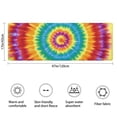 thumbnail image 3 of Colorful Rainbow Tie Dye Spiral Pattern Bathroom Rugs Mat,Non Slip Microfiber Bathroom Rug,Rubber Backing,Soft Bathroom Mats for Bathroom Floor,Tub and Shower,47x17in(120x43cm), 3 of 5