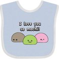 thumbnail image 3 of Inktastic I Love You So Mochi Boys or Girls Baby Bib, 3 of 4