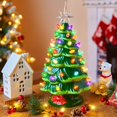 thumbnail image 2 of Árbol de Navidad de cerámica Brightown de 13 pulgadas con luces LED, 2 of 7