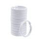 thumbnail image 1 of Top-Spring 12-pack Duschdraperiringar i Plast, O-ringar, Krokar, Hängare, Badgardinsögla, Glid, Badrum, Dusch, Fönsterstång, Vit, 1 of 5