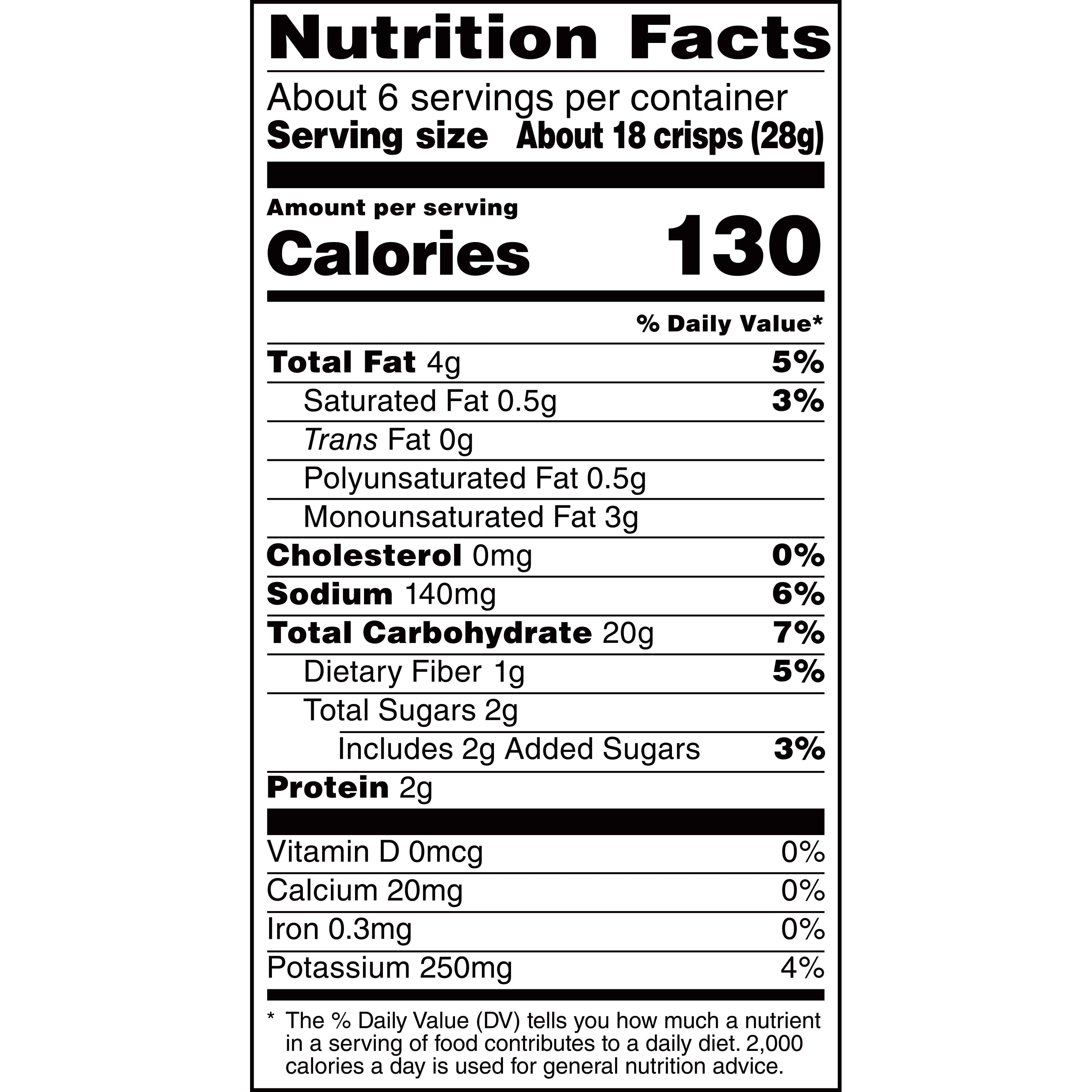 Baked Lay’s 50% Less Fat Roasted Garlic and Herbs Potato Chips, 6.25 oz​