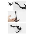 thumbnail image 6 of Yannee Coat Hooks Clothes Hooks Wall Hooks Towel Hooks Handbag Hook Holder Clothes Hanger, Black Coat Hook Wall Mounted Robe Clothes Rack Hat Wall Hanger 2 Pcs, 6 of 8