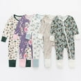 thumbnail image 6 of Emy Dola Viscose from Bamboo Baby Pajamas Girls Mittens Cuff 3 Way Zipper Soft Footless Sleeper Baby Boy One-Piece Romper, 6 of 6