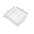 thumbnail image 2 of 4 Pieces Battery Storage Case Battery Holder Box AA/AAA Cell Battery Storage Case Holder Box Plastic Battery Case, Transparent, 2 of 6