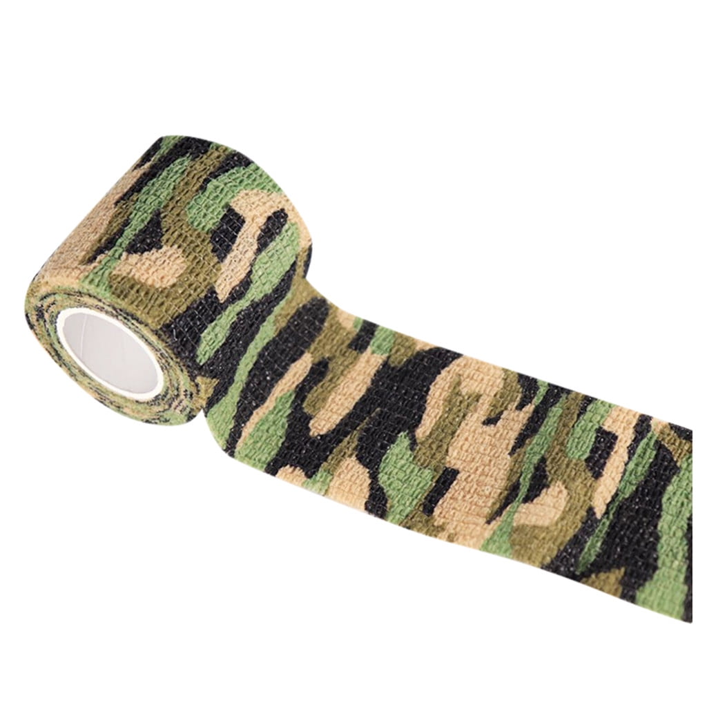 5Cm X 4.5M Waterproof Hunting Camouflage Camouflages Stealth Tape Elasticity PE 