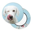 thumbnail image 2 of Daiia Puppy Licks Nose Stool Covers Round,Round Bar Stool Covers Waterproof Bar Chair Covers Washable Stool Cushion Slipcover for 12-14 Inch Chair-12 inch, 2 of 7
