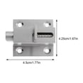 thumbnail image 2 of CRAFTHROU 1Pack Spring Lock Stainless Steel for Home Security Simple Structure 1.7x1.8x1.2in, 2 of 5