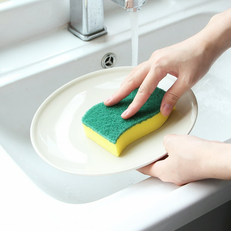 Dish Brush with Handles Thick Sponge Household Cleaning Reusable