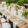 thumbnail image 4 of Sage Green Eucalyptus Cloth Napkins, Farmhouse Weeping Leaves Linen Washable and Reusable Dinner Napkins Set of 8, Table Napkin for Kitchen Party Birthday Wedding Hotel Housewarming 20"x20", 4 of 9