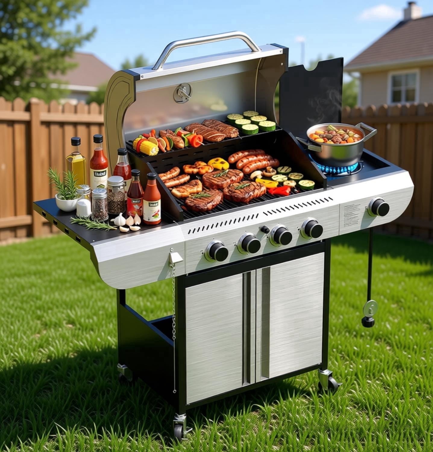 Coleman Portable BBQ RoadTrip 285 Standup Propane Gas Grill for