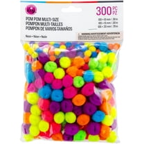 CousinDIY Pom-Poms Multi-Size 300/Pkg-Neon