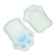 thumbnail image 5 of Guantes de patas de gato para disfrazarse, decorativos y cómodos guantes de peluche para vestir. Almohadillas azules blancas, 5 of 9