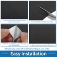 thumbnail image 7 of Unique Bargains Self Adhesive Leather Repair Patch Strong Stickiness Leather Repair Tape Faux Leather1 Pcs Black 39" x 11.8", 7 of 7