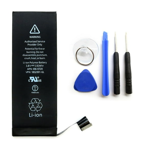 Replacement Battery & Tools for i Phone SE (1st Gen.) 2016, 1624mAh