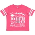 thumbnail image 3 of Inktastic Dear Santa, My Sister Did It Funny Christmas Boys or Girls Toddler T-Shirt, 3 of 5
