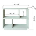 thumbnail image 6 of Adel 42'' Side Table with 4 Open Shelves, Wooden White, 6 of 6