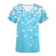 thumbnail image 2 of Mujeres Manga Corta Tops Casual V-Cuello Impreso Manga Corta de Bolsillo Superior Poliéster, Ropa de Enfermería de Moda para el Uso Diario Del Hogar, 2 of 5