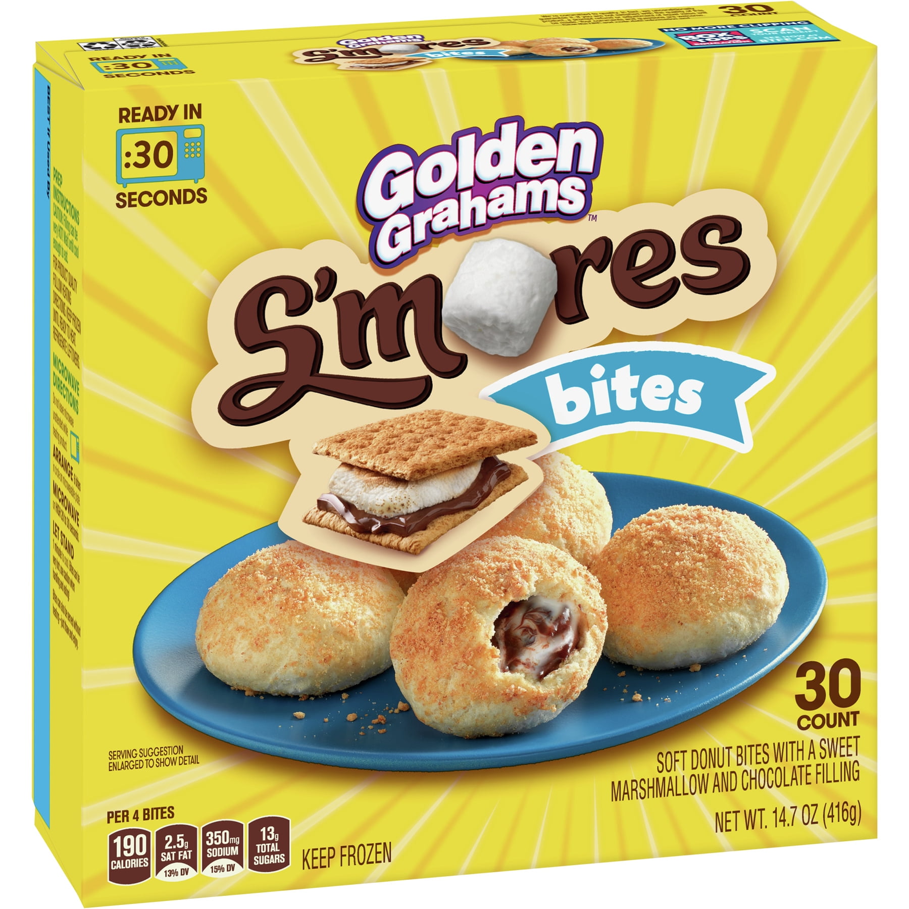 Golden Grahams S Mores Bites 30 Count 14 7 Oz Total Walmart Com Walmart Com