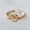 Gold Random Color Zircon, variant on Copper Plated Gold Ring With Zircon Geometric Retro Style Size 6 7 8 Elegant Sparkle For Daily Wear Great Look