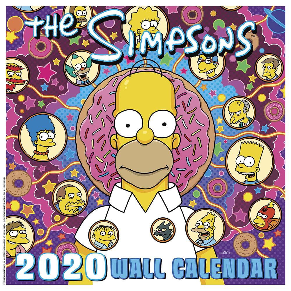 Calendars Simpsons Wall Calendar Full Color Pages All Major