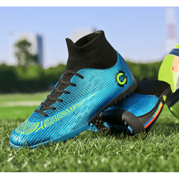 Chaussures de Football de Grande Taille Chaussures de Sport Chaussures de Football pour Hommes et Femmes Entrainement de Compétition en Plein Air