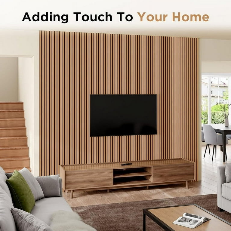 Easy4Home 4Pcs Wood Soundproof Wall Panels 94.5