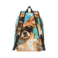 thumbnail image 3 of Daiia Funny Swimming Chihuahua Vintage Canvas Backpack for Men and Women ,Hiking Backpack,Travel Laptop Bag for School,Large Capacity Backpack-Medium, 3 of 8