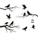 thumbnail image 2 of Pegatina de pared de cuervo, decoración de cuervos, calcomanías de pared góticas, pegatinas de cuervos de rama de árbol, decoraciones artísticas DIY negras, 2 of 5