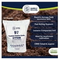 thumbnail image 2 of Premium 97 Grade Gypsum - Fast Acting Gypsum for Soil - Organic Sulfate Dihydrate - Gypsum Powder for Root Growth, Lawns, Mushroom Cultivation (50lbs), 2 of 9