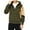 Olive Green, variant on WREESH Fashion Jacket Men'S Color Blocking Hooded Sports Zipper Pocket Cardigan Long Sleeve Hooded Casual Outwear Olive Green