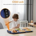 thumbnail image 5 of WAA Electric Food Warming Mat 10s Rapid Heating,7 Temp Settings & 5-Hour Timer for Parties and Buffets,Blue, 5 of 7