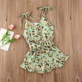 thumbnail image 5 of Douhoow Summer Toddler Girls Flower Romper Sleeveless Single Breasted Chiffon Overalls 1-6Y, 5 of 8