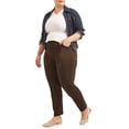thumbnail image 5 of Just My Size Women's Plus Size Pull on Stretch Woven Pants, Also in Petite, 5 of 6