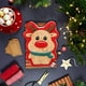 thumbnail image 5 of Christmas Hand Towel Cute Santa Tree Glove Snowman Deer Ultra Soft Thick Fleece Hanging Loop Drying Super, 5 of 6