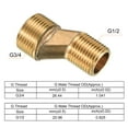 thumbnail image 3 of Uxcell Faucet Adapter Brass Wall Mount G1/2 to G3/4 Male Thread Claw Foot Bathtub Adapter 1.97" Length, 3 of 5