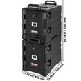 thumbnail image 4 of KFFKFF Food Pan Insulator, Dual Pack of 81 Qt, Catering Hot Box, Double-Clasp Food Transporter, Front-Access Warming Container with Grips, Stackable Meal Loader for Eatery, Mess Hall, 4 of 9