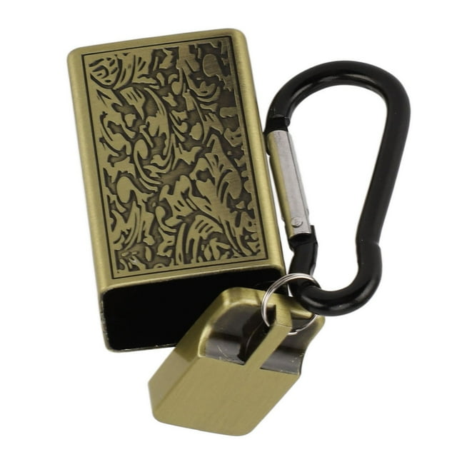 Cendrier Portable avec Poche Couverte, Alliage d'Aluminium, Mini Motif Embossé, Bar Intérieur Extérieur Maison Bureau, Facile à Utiliser, Large Application, Facile à Transporter