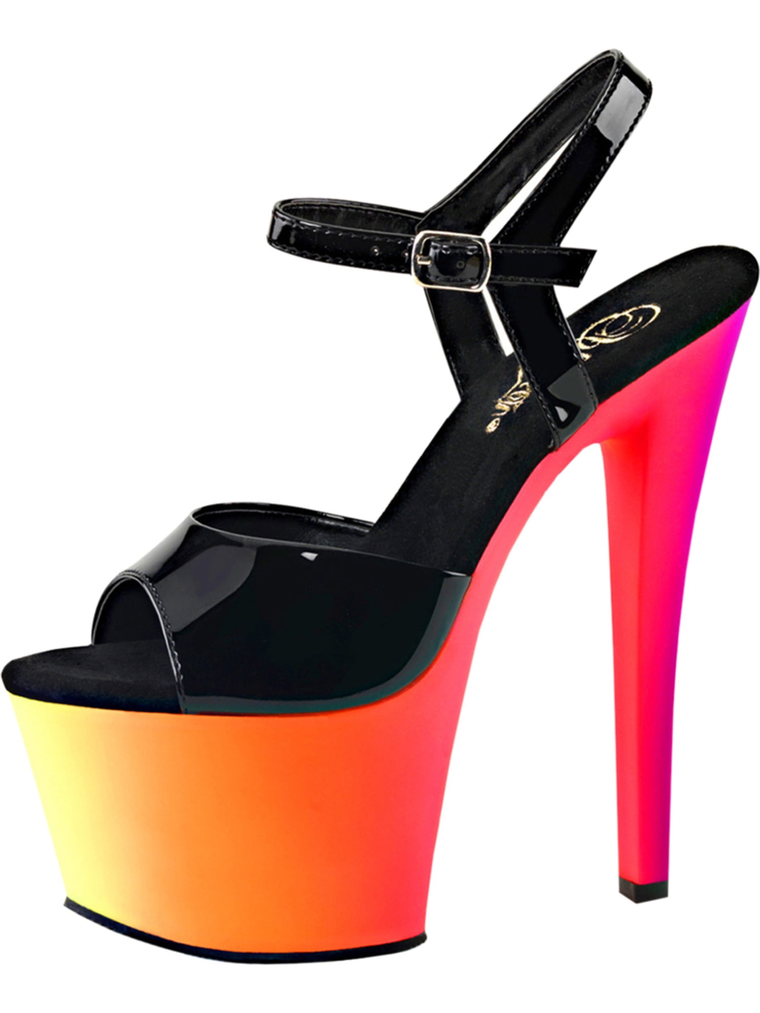 orange color sandals