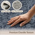 thumbnail image 6 of ODIKA 6'x9' Washable Area Rug Non-Slip, Chair-Friendly, Navy Throw Solid Vintage Faded Border Distressed Tonal Field for Dining Room, Under Table, Office Décor, 6 of 7