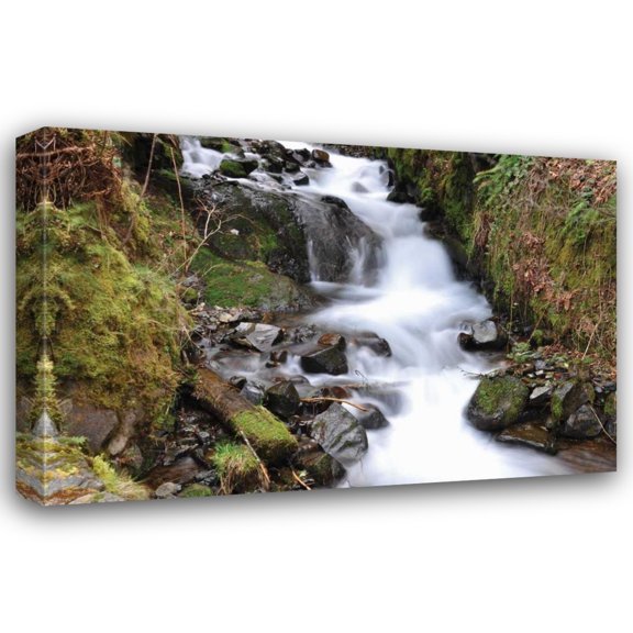 Logan Thomas 18x13 Gallery Wrapped Canvas Wall Art Titled - Stream Falls VII