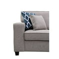 thumbnail image 6 of Contemporary Home Living Set of 7 Thunder Gray Casanova Modular L-Shape Sectional Sofa with Ottoman,, 6 of 9