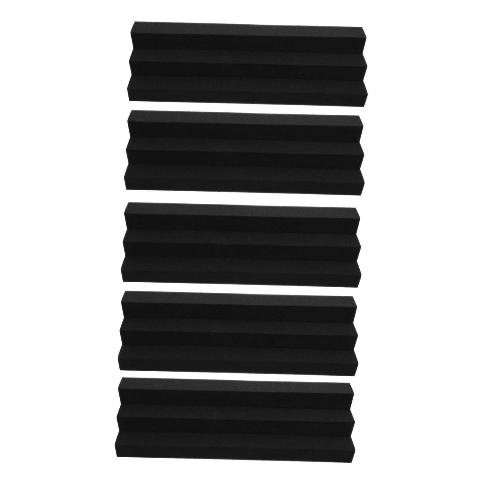 ULTNICE 5Pcs Black Soundproofing Panels for Corner Noise Reduction and Echo Control Acoustic Foams