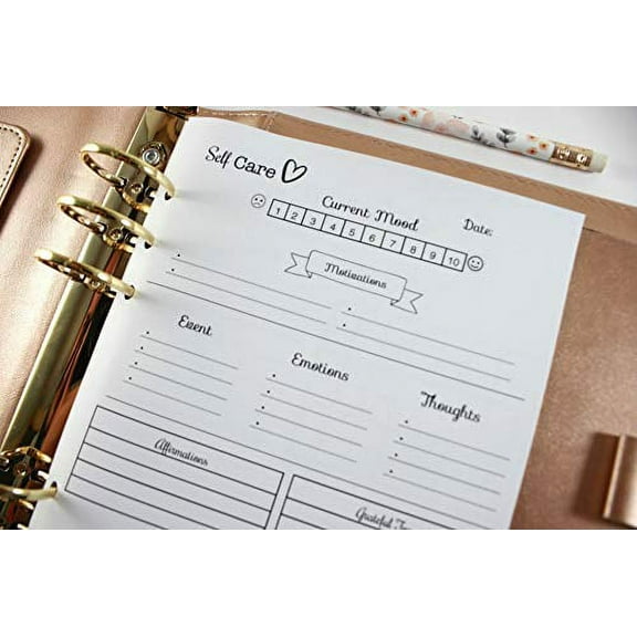 Self-Care Wellness for A5 Planners