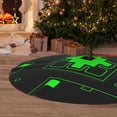 thumbnail image 6 of Lsque Geometry Dash Print Christmas Tree Skirt, Tree Skirt with Ties or Velcro, Perfect for Holiday Decorations, Halloween, and New Year-48", 6 of 7