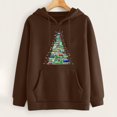 thumbnail image 4 of Sudadera estampada con capucha retro de manga larga suelta de Navidad para mujer con mangas caídas en los hombros Pompotops  gfhjh12814, 4 of 8