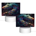 thumbnail image 2 of Haiem Colorful Patterned Snake Pattern Acrylic Night Light Gift with 3 Color ModesTouch-Sensitive LED Lamp Perfect Gift for Mother's Day, Birthday, or Christmas, 2 of 9