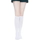 thumbnail image 2 of Calcetines hasta la rodilla de algodón para mujer - Calcetines casuales de moda de colores sólidos y rayas 3 pares, blanco Zhivalor SM-192, 2 of 5