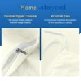 thumbnail image 6 of HNB Store 3pc Duvet Cover Set | 1000 TC Egyptian Cotton | Oversized King Size Duvet Cover with 2 Pillowcases | Ivory Solid, 6 of 8